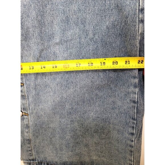 Denim Button-Front Skirt - Picture 8 of 10
